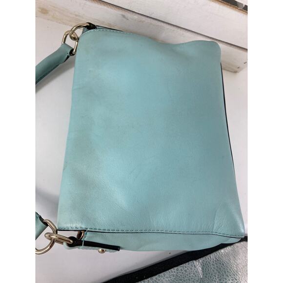 KATE SPADE SMALL LIGHT BLUE SMOOTH LEATHER CROSSBODY BAG - Picture 7 of 16